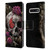 Sarah Richter Skulls Butterfly And Flowers Leather Book Wallet Case Cover For Samsung Galaxy S10