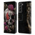 Sarah Richter Skulls Butterfly And Flowers Leather Book Wallet Case Cover For Samsung Galaxy S22+ 5G