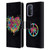 War Graphics Heart Logo Leather Book Wallet Case Cover For OPPO A54 5G