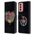 War Graphics Heart Logo Leather Book Wallet Case Cover For Samsung Galaxy M13 (2022)