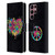 War Graphics Heart Logo Leather Book Wallet Case Cover For Samsung Galaxy S22 Ultra 5G