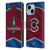 NHL 2022 Stanley Cup Champions Colorado Avalanche Jersey Leather Book Wallet Case Cover For Apple iPhone 14 Plus