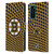 NHL Boston Bruins Net Pattern Leather Book Wallet Case Cover For Huawei P40 5G