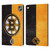 NHL Boston Bruins Half Distressed Leather Book Wallet Case Cover For Apple iPad Air 2 (2014)