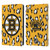 NHL Boston Bruins Leopard Patten Leather Book Wallet Case Cover For Apple iPad Air 2 (2014)