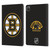 NHL Boston Bruins Plain Leather Book Wallet Case Cover For Apple iPad Pro 11 2020 / 2021 / 2022