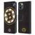 NHL Boston Bruins Oversized Leather Book Wallet Case Cover For Apple iPhone 11 Pro Max