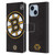 NHL Boston Bruins Oversized Leather Book Wallet Case Cover For Apple iPhone 14 Plus