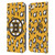 NHL Boston Bruins Leopard Patten Leather Book Wallet Case Cover For Apple iPhone 6 / iPhone 6s