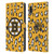 NHL Boston Bruins Leopard Patten Leather Book Wallet Case Cover For LG K22