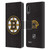 NHL Boston Bruins Plain Leather Book Wallet Case Cover For LG K22