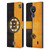 NHL Boston Bruins Half Distressed Leather Book Wallet Case Cover For Nokia C21