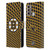NHL Boston Bruins Net Pattern Leather Book Wallet Case Cover For Motorola Moto G60 / Moto G40 Fusion
