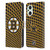 NHL Boston Bruins Net Pattern Leather Book Wallet Case Cover For OPPO Reno8 Lite
