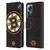 NHL Boston Bruins Oversized Leather Book Wallet Case Cover For Xiaomi 12 Pro