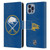 NHL Buffalo Sabres Plain Leather Book Wallet Case Cover For Apple iPhone 14