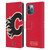 NHL Calgary Flames Oversized Leather Book Wallet Case Cover For Apple iPhone 12 Pro Max