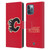 NHL Calgary Flames Plain Leather Book Wallet Case Cover For Apple iPhone 12 Pro Max