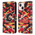 NHL Calgary Flames Camouflage Leather Book Wallet Case Cover For Apple iPhone 13 Mini
