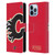 NHL Calgary Flames Oversized Leather Book Wallet Case Cover For Apple iPhone 13 Pro Max