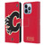 NHL Calgary Flames Oversized Leather Book Wallet Case Cover For Apple iPhone 13 Pro