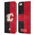NHL Calgary Flames Half Distressed Leather Book Wallet Case Cover For Apple iPhone 6 / iPhone 6s