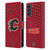 NHL Calgary Flames Net Pattern Leather Book Wallet Case Cover For Samsung Galaxy S21 FE 5G