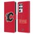 NHL Calgary Flames Plain Leather Book Wallet Case Cover For Samsung Galaxy S21 Ultra 5G