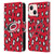 NHL Carolina Hurricanes Leopard Patten Leather Book Wallet Case Cover For Apple iPhone 13 Mini