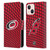 NHL Carolina Hurricanes Net Pattern Leather Book Wallet Case Cover For Apple iPhone 13 Mini