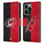 NHL Carolina Hurricanes Half Distressed Leather Book Wallet Case Cover For Apple iPhone 14 Pro