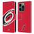 NHL Carolina Hurricanes Oversized Leather Book Wallet Case Cover For Apple iPhone 14 Pro