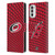 NHL Carolina Hurricanes Net Pattern Leather Book Wallet Case Cover For Motorola Moto G52