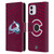 NHL Colorado Avalanche Net Pattern Leather Book Wallet Case Cover For Apple iPhone 11