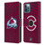 NHL Colorado Avalanche Net Pattern Leather Book Wallet Case Cover For Apple iPhone 12 / iPhone 12 Pro