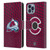NHL Colorado Avalanche Net Pattern Leather Book Wallet Case Cover For Apple iPhone 14