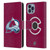 NHL Colorado Avalanche Plain Leather Book Wallet Case Cover For Apple iPhone 14