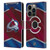 NHL Colorado Avalanche Jersey Leather Book Wallet Case Cover For Apple iPhone 14 Pro