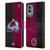 NHL Colorado Avalanche Half Distressed Leather Book Wallet Case Cover For Nokia X30