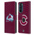 NHL Colorado Avalanche Net Pattern Leather Book Wallet Case Cover For Motorola Edge 30
