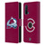 NHL Colorado Avalanche Plain Leather Book Wallet Case Cover For OnePlus Nord CE 5G