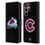 NHL Colorado Avalanche Plain Leather Book Wallet Case Cover For Samsung Galaxy S22 Ultra 5G