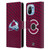 NHL Colorado Avalanche Net Pattern Leather Book Wallet Case Cover For Xiaomi Mi 11