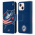 NHL Columbus Blue Jackets Oversized Leather Book Wallet Case Cover For Apple iPhone 13 Mini