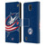 NHL Columbus Blue Jackets Oversized Leather Book Wallet Case Cover For Nokia C01 Plus/C1 2nd Edition