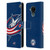 NHL Columbus Blue Jackets Oversized Leather Book Wallet Case Cover For Nokia C30