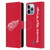 NHL Detroit Red Wings Plain Leather Book Wallet Case Cover For Apple iPhone 13 Pro Max