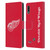 NHL Detroit Red Wings Plain Leather Book Wallet Case Cover For LG K22