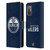 NHL Edmonton Oilers Plain Leather Book Wallet Case Cover For HTC Desire 21 Pro 5G