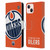 NHL Edmonton Oilers Oversized Leather Book Wallet Case Cover For Apple iPhone 13